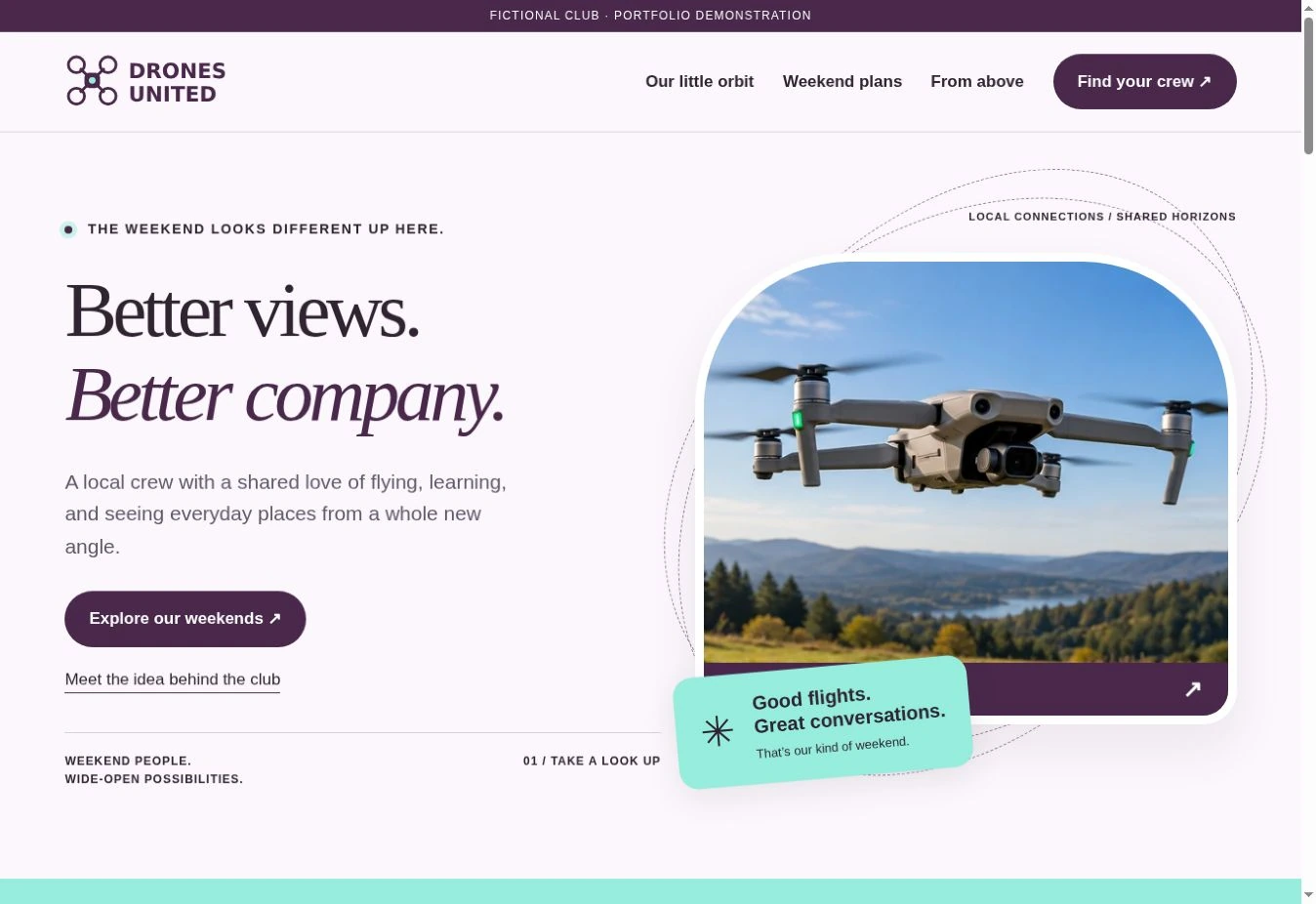 Drones United website preview