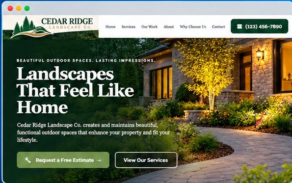 Cedar Ridge Landscape Company website